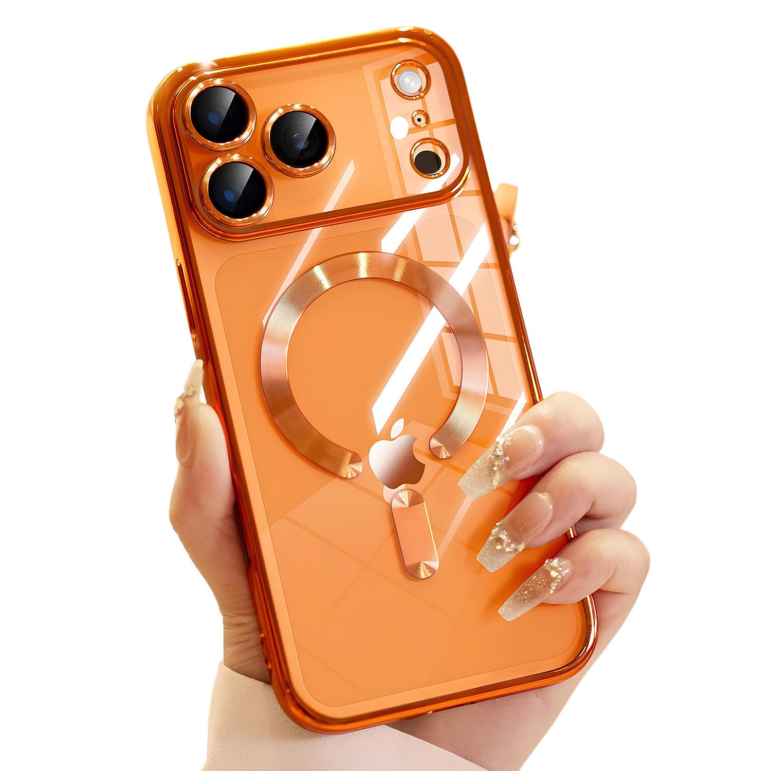 Magnetic Clear Case For iPhone 17 Pro Max, 17 Pro,17 with MagSafe Built-in Camera Lens Protector Soft Slim Shockproof Phone Case Cover