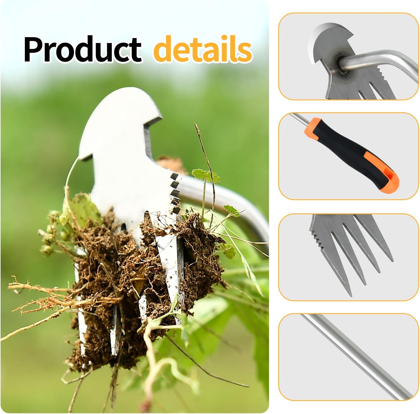 Garden Weeder Tool, Portable Garden Weeder Tool, Manganese Steel Weed Puller Tool, Hand Weeder Puller for Vegetable Gardening Backyard Farm Planting Garden Weeder Tool, Portable Garden Weeder Tool, Manganese Steel Weed Puller Tool, Hand Weeder Puller for Vegetable Gardening Backyard Farm Planting