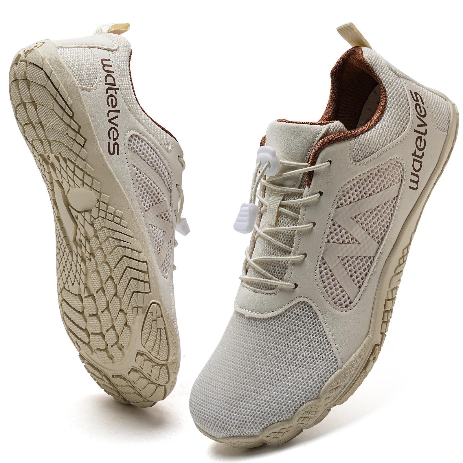 WateLves Barefoot Water Shoes for Women Men Wide Toe Quick-Dry Athletic Hiking Sneakers Mesh Breathable Aqua Shoes with Drainage Holes for Beach Swim Surf Pool Boat Swimming Activewear a Shoes with Drainage#SpringStatements Greenish