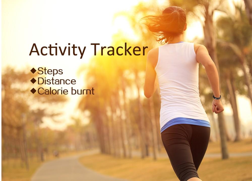 Smart Bracelet Vibration Alarm Clock Reminder Sleep Monitoring 24 Hours Pedometer Rechargeable Bracelet