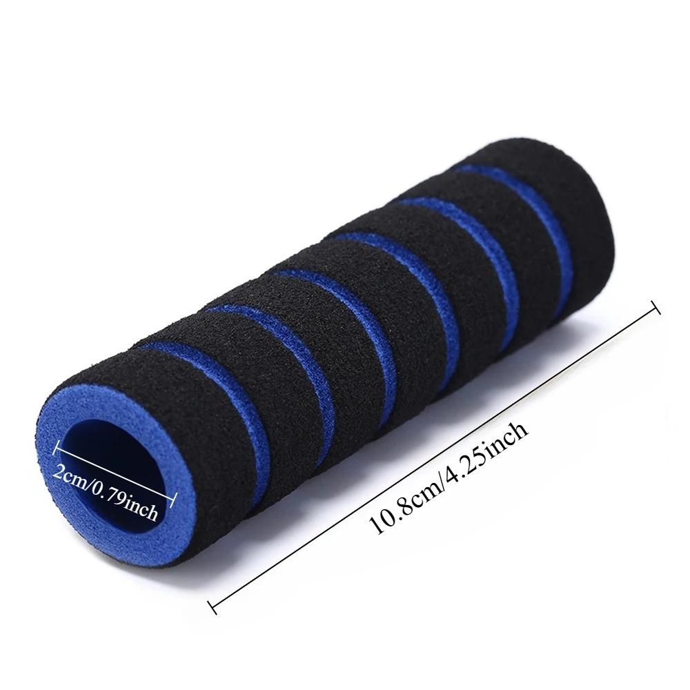 Ergonomic Anti-Slip Bike Handlebar Grips, 2-Pack Universal Shock-Absorbing Foam Pads for Mountain Road Commuter Bicycles, Easy Installation Comfort Upgrade Cycling Accessories