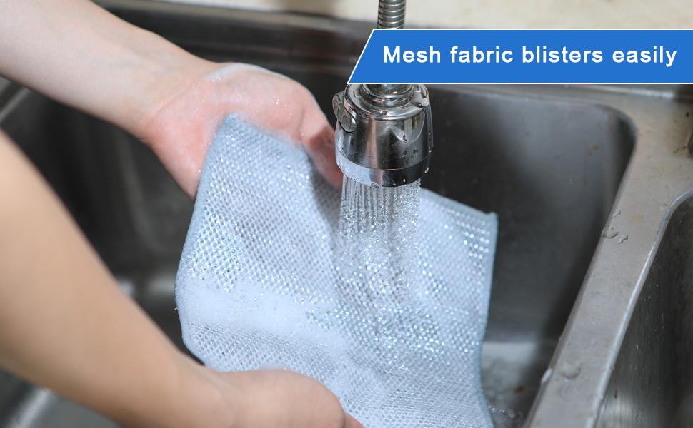 Wire Dishwashing Rag, 10 Pack Non Scratch Wire Dishcloth, Multipurpose Wire Washing Cloth for Wet and Dry, Scrubbing Wire Dishcloths for Kitchen