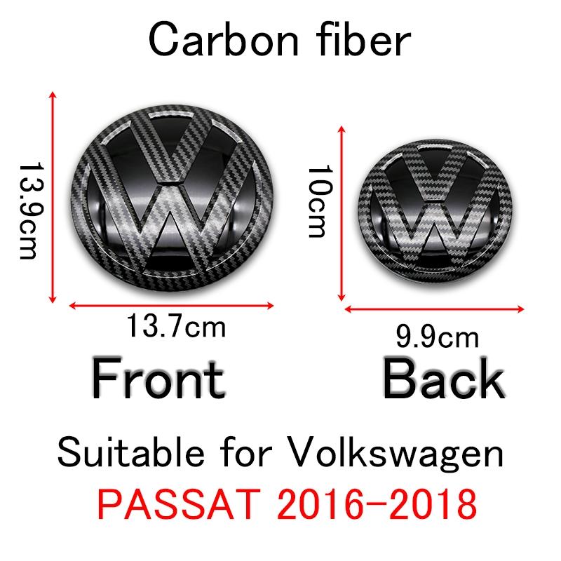 Volkswagen Front Grille Emblem Rear Car Logo, Fits 2016-2018 Passat Models, Vehicle Exterior Decoration, Car Modification Replacement Parts