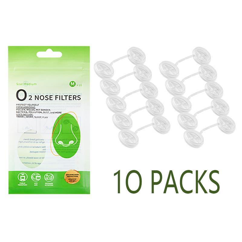 10 Invisible Nose Filters, Medical Grade Silicone, Dust and Pollen Protection, Reusable, Sizes S/m/l/xl, Ideal for Running, Construction, Cleaning, Outdoor Use