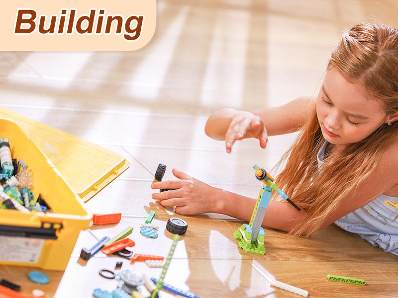 Birthday Gift STEM Building Blocks Toy, Electric Remote-Controlled Programmable Smart Toy,  for kids Robot Master Premium