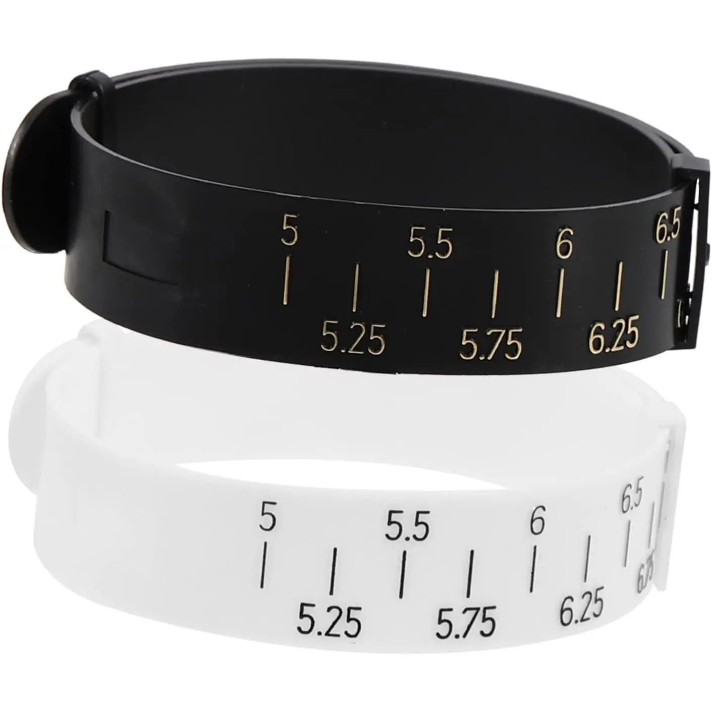 2pcs Wrist Measuring Tool Wrist Sizer Bangle Bracelet Sizer Bracelet Measuring Supply Bracelet Sizing Tool Bangles Inches Sizer Adjustable Bracelet Ring Size Ruler Pu Jewelry Gauge