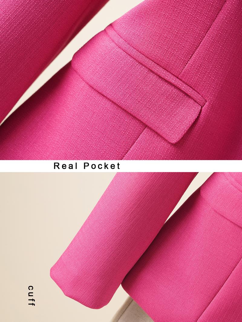 Women's Fashion Blazer Jacket, Professional Office Wear, Stylish Ladies Suit Coat, Elegant Workwear Outerwear for Women