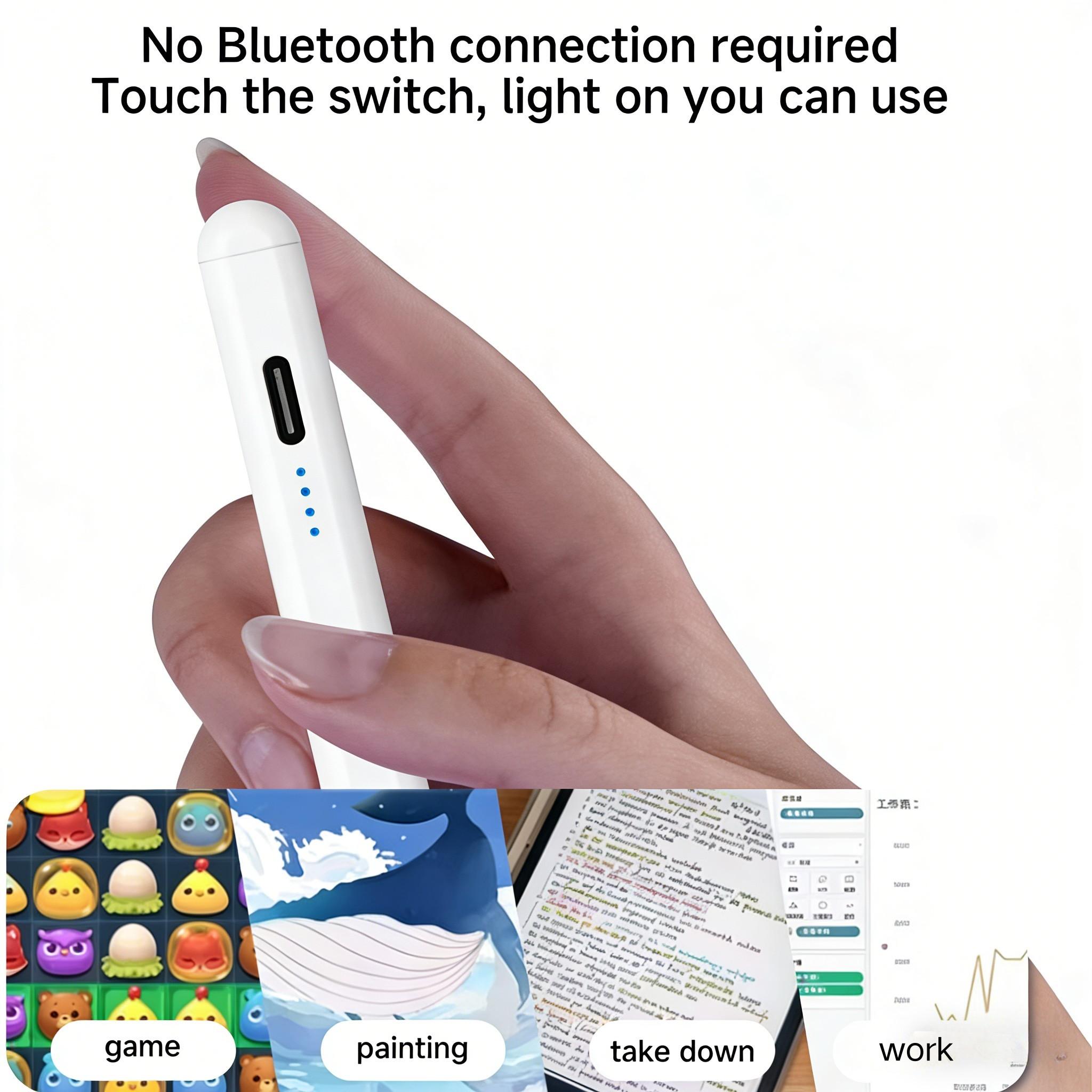 Touchscreen Stylus Pen Compatible with iPhone iPad Android Tablets, Universal Fine Tip Magnetic Adsorption, Lithium Battery