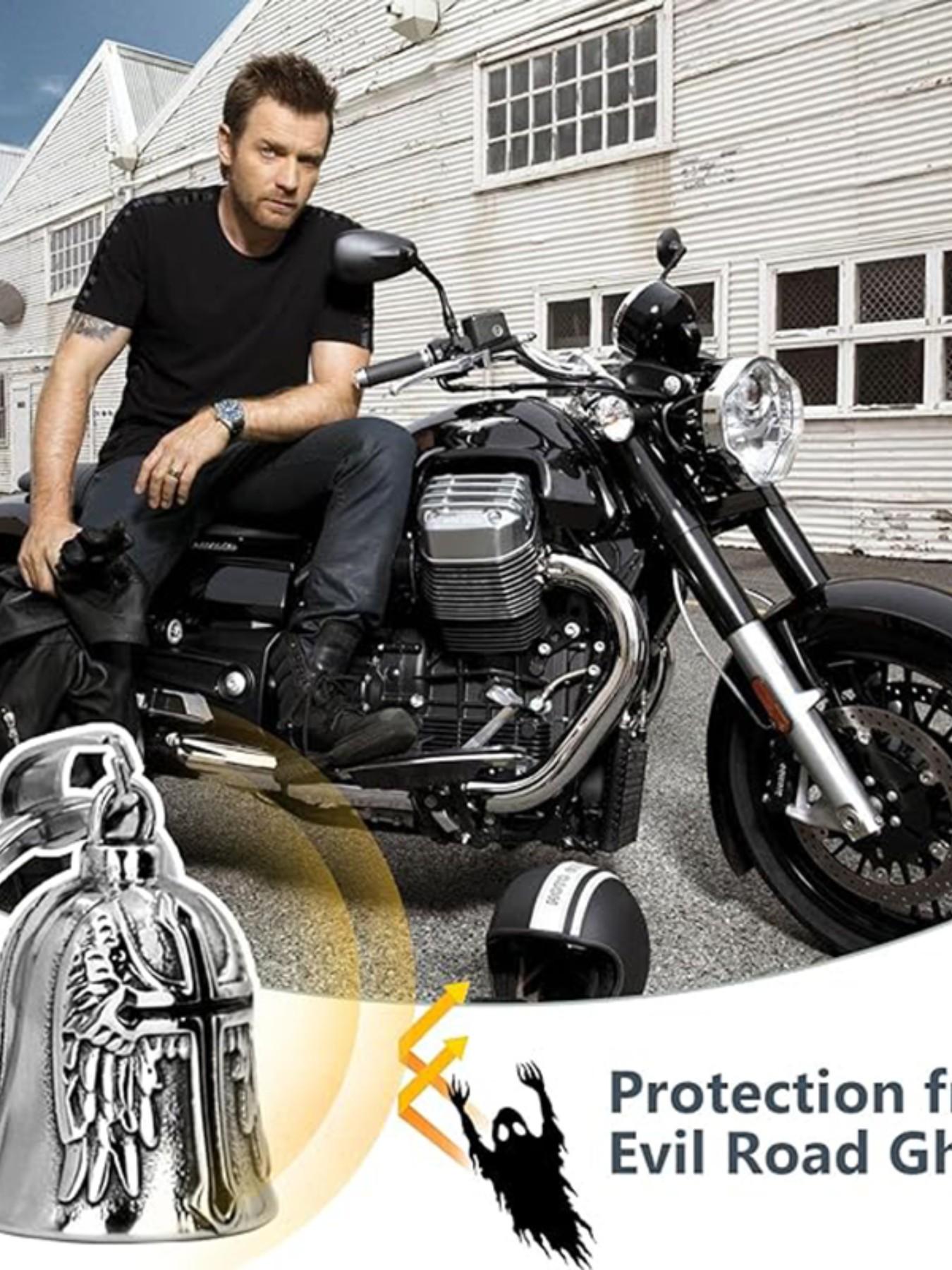 Alone Luna Motorcycle Bell, Christmas/halloween Bell, Gremlin/guardian Keychain, Lucky Riding Bell, Durable and Fashionable Design
