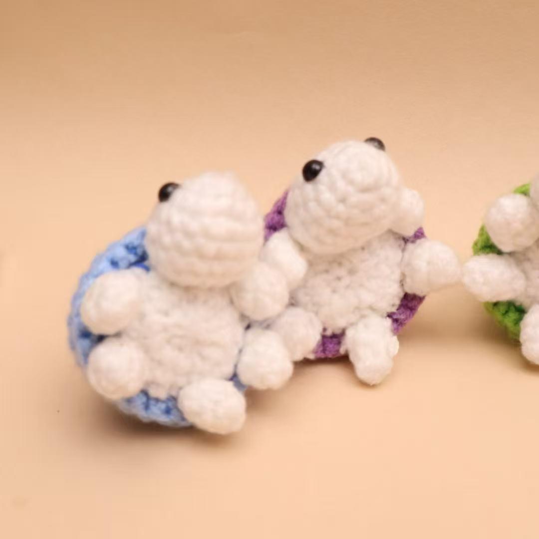 Cute Knitted Turtle Doll Desktop Ornament, Creative Mini Cartoon Turtle Figurine, Adorable Hanging Decoration, Desk Decor