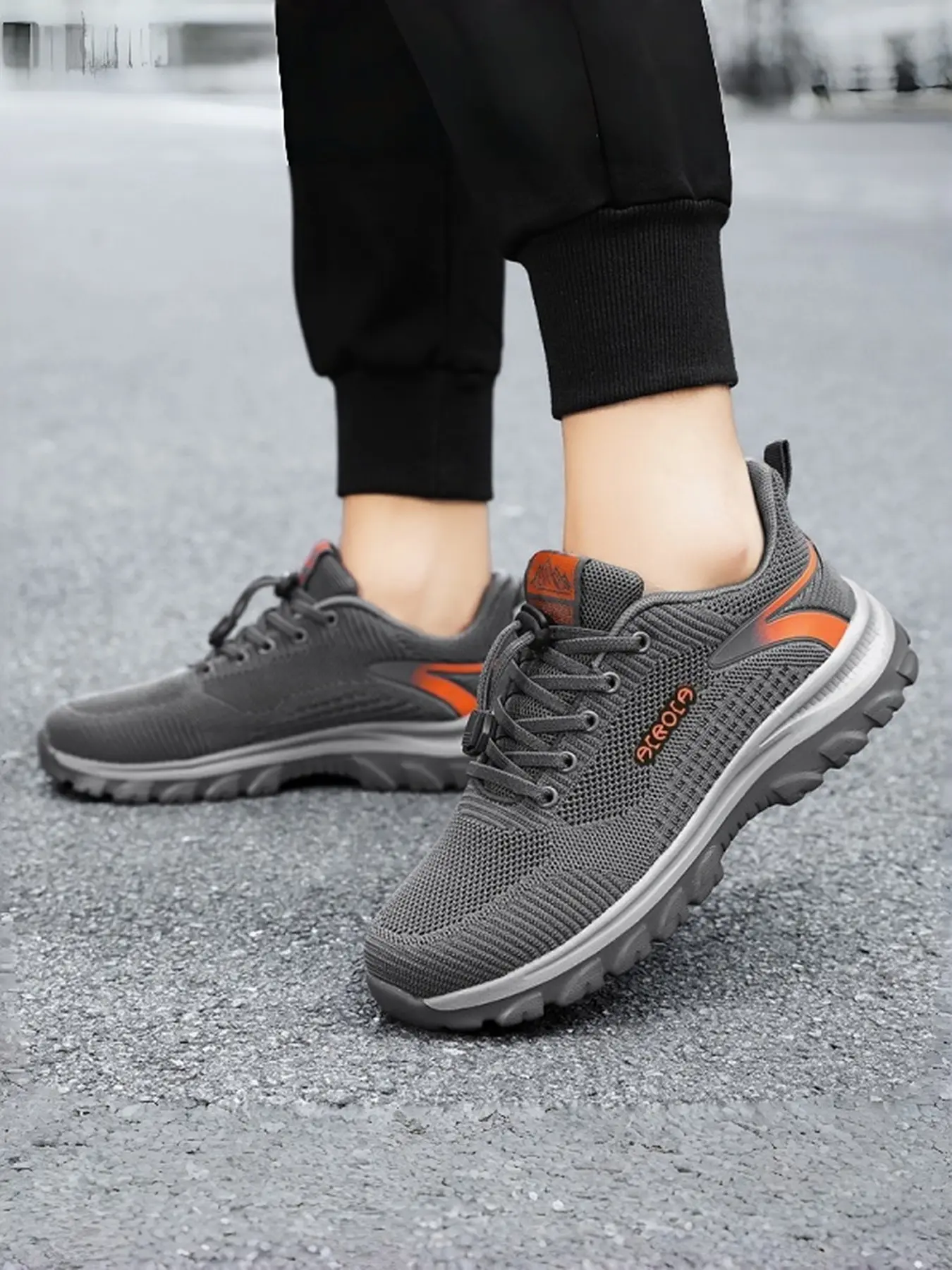 Women's Non-Slip Waterproof Work Shoes - Walking Shoes, Work Safet Resistant Knit Fabric