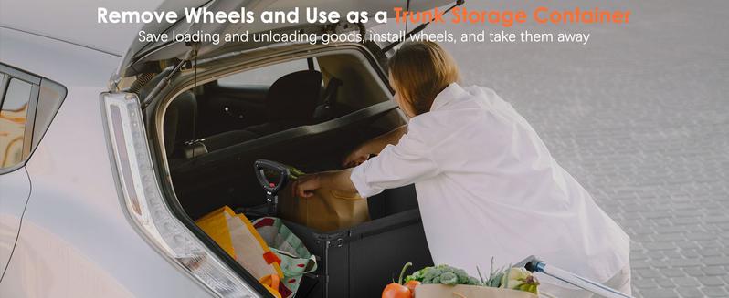 3 in 1 Collapsible Wagon Converts to Bench, 220lbs Foldable Wagon portable Cart ，120L Shopping Cart for Groceries Folding Utility Wagon for  Garden, Camping, Sport, Black Large Capacity camp gear Travel Outdoor Life Reusable Lightweight Compact Modern