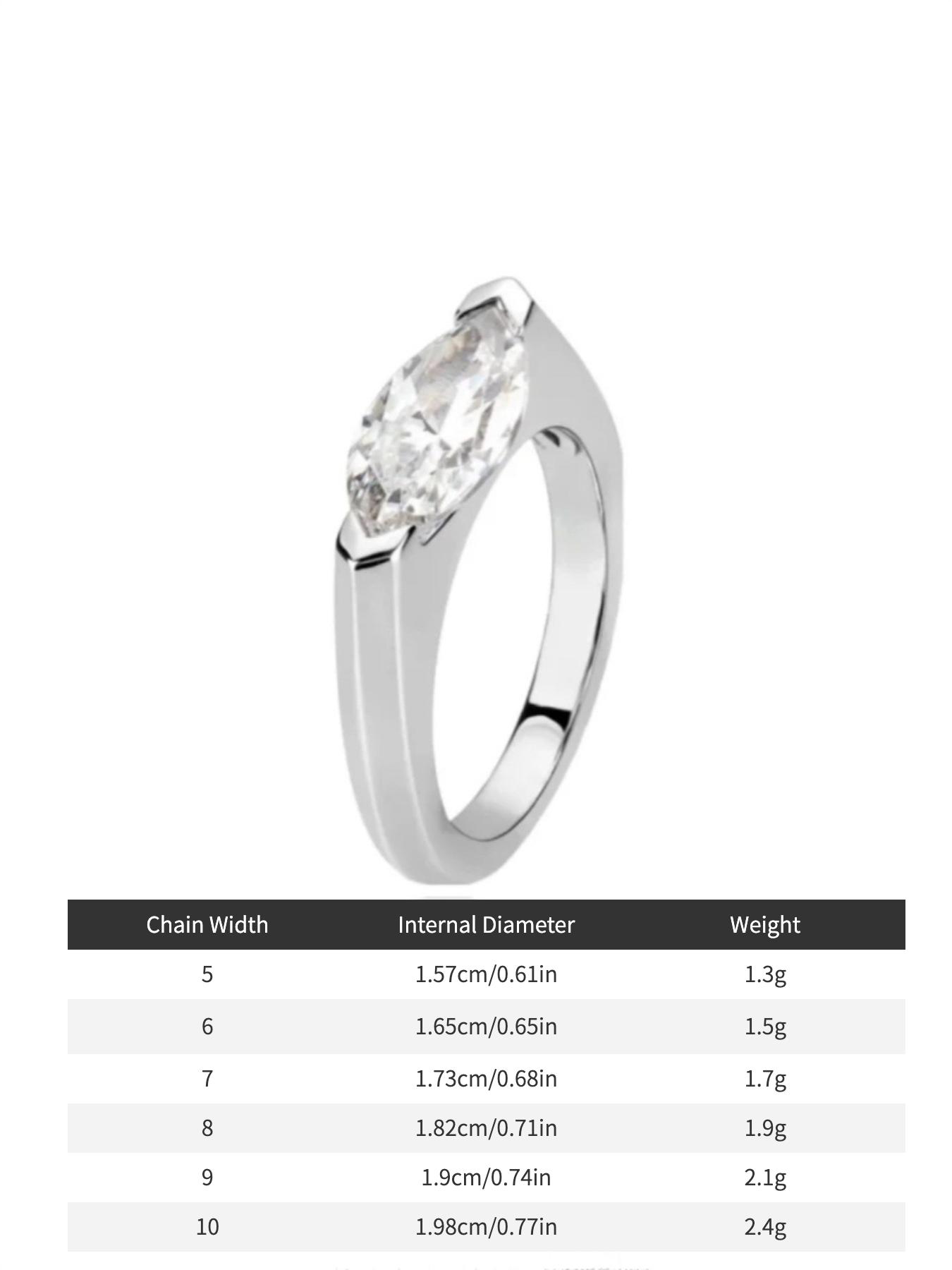 Women's Marquise Diamond Ring, High Carbon Diamond, Unique Rhombus Design, Versatile Fashion Jewelry, Elegant Angel Eye Band