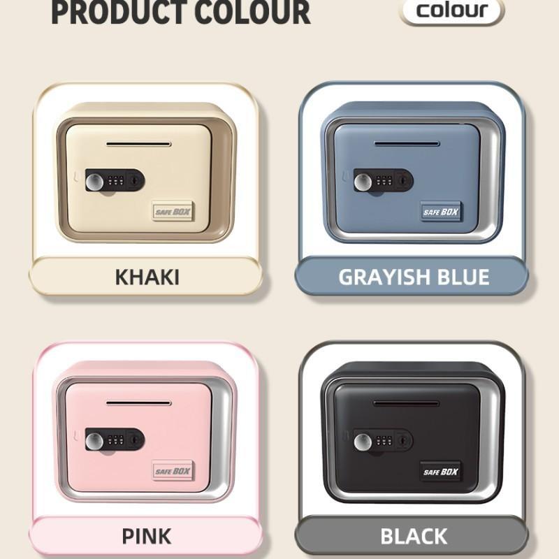 Household Mini Safe Cash Box, Lockable Money Jar Ideal Festival Gift