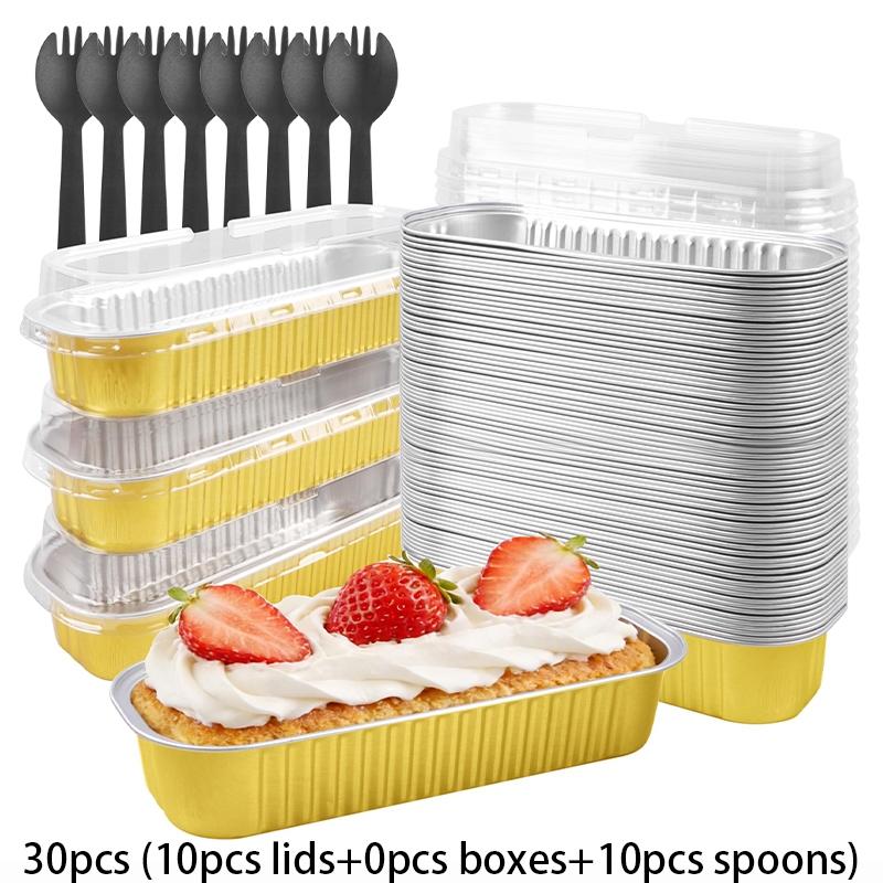 30pcs Aluminum Baking Cup Set, Creative Multi-Functional Sweet Treat Box, Ideal for Cake, Bread, Sushi, Cheese, Kitchen, Party, Holiday