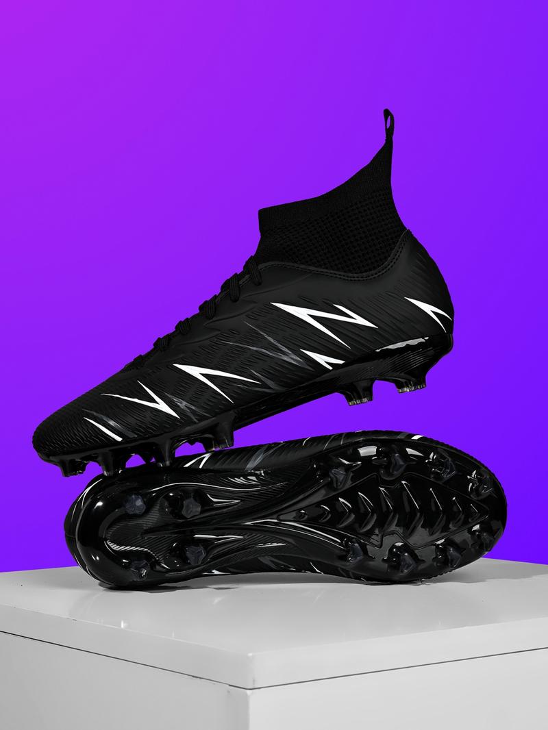Men's Sports Football Shoes, Sports Lace Up Soccer Shoes, Football Cleats, Training Shoes for All Seasons