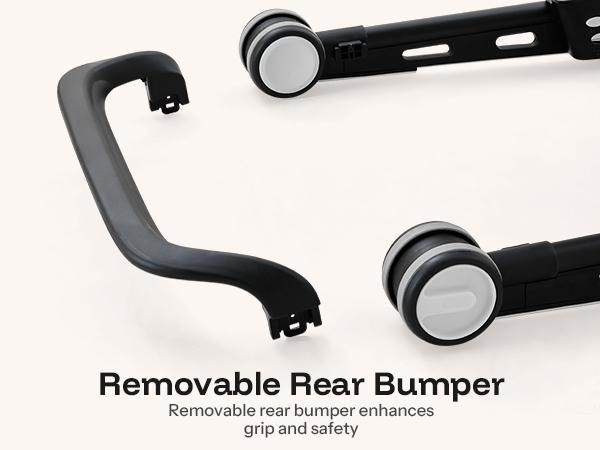 HARPPA Paddlo Lite | Adjustable Infant Toddler Baby Walker, andador Foldable Baby Walker with Wheels & Dining Plate, For 6-18 Months Babies, Baby Items Essential