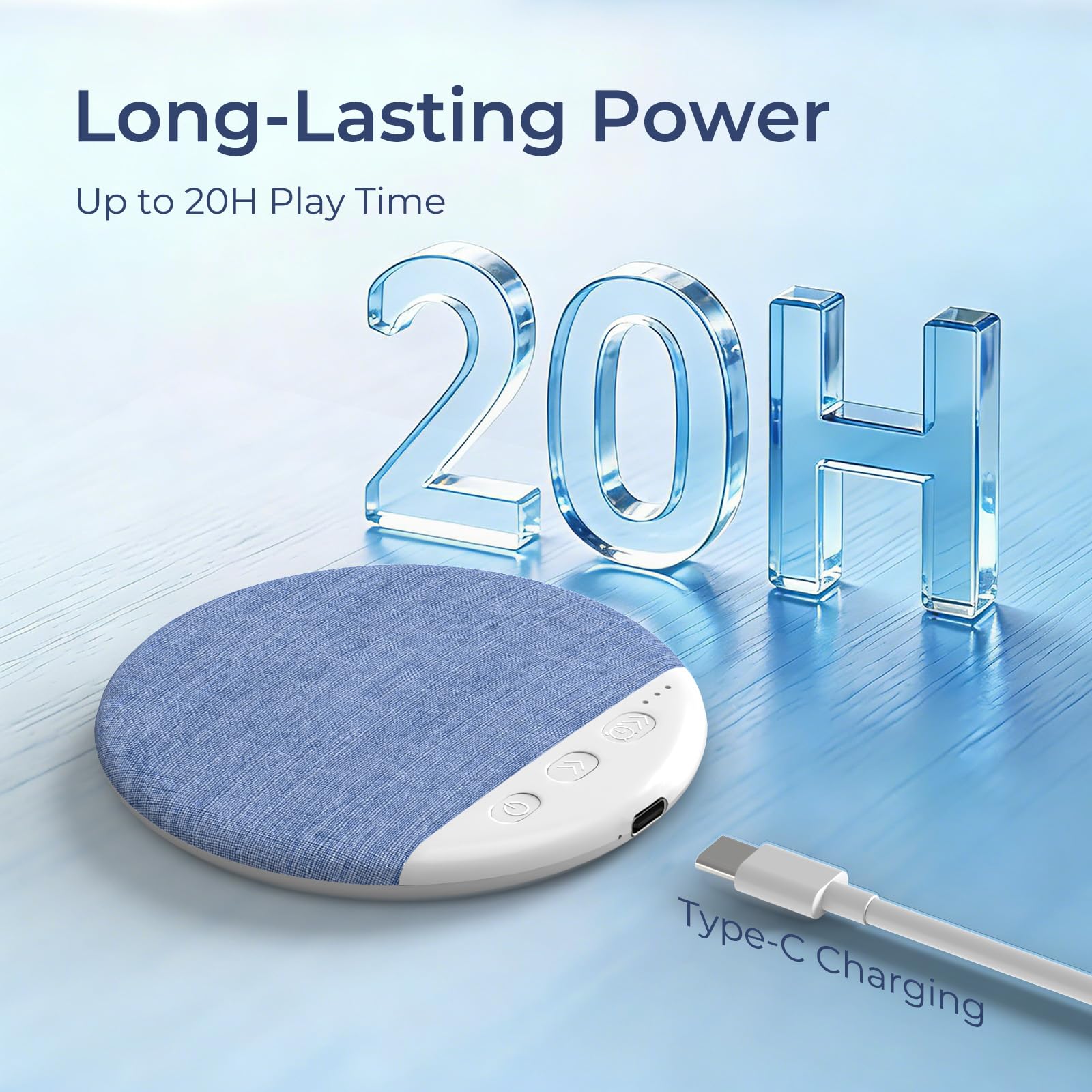 Ultra-Thin Speaker, Wireless Bluetooth Sleeping Pillow Speaker, Portable Under Pillow Sleep Speaker with White Noise & Timer Function, Comfort Sleep Aid Device for Adults, Mother's Day Gift#Summervibes