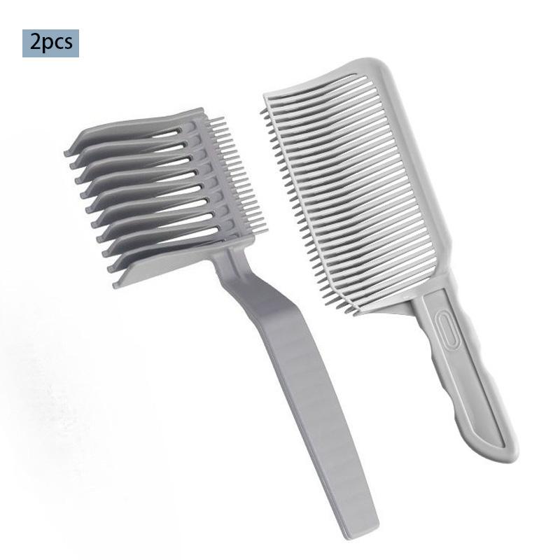 Professional Men's Hairdressing Comb, Long Handle Barber Dyeing Comb, Gradual Hair Cutting Tool, Flat Top Trimming Attachment