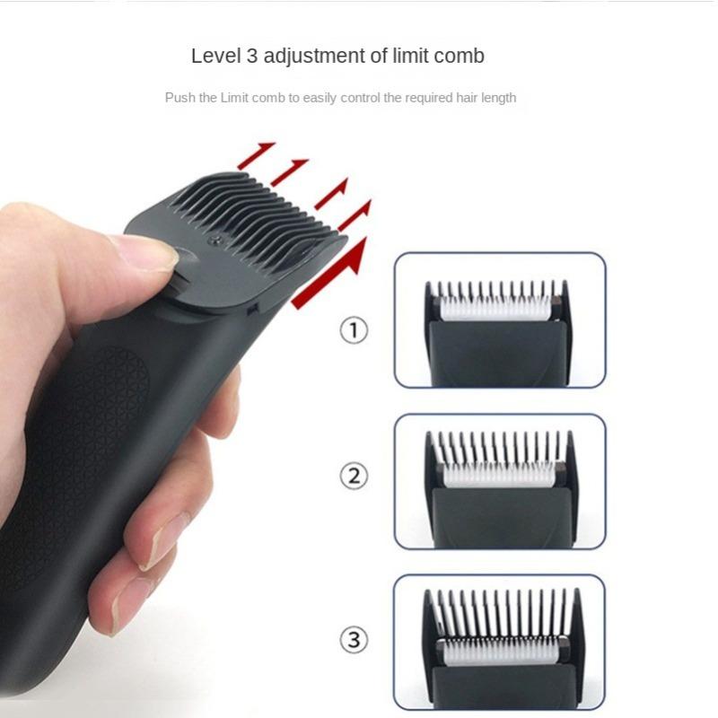 Electric Groin Hair Trimmer, Waterproof Wet/Dry Body Clippers, Standing Recharging Base Ultimate Male Body Hair Razor