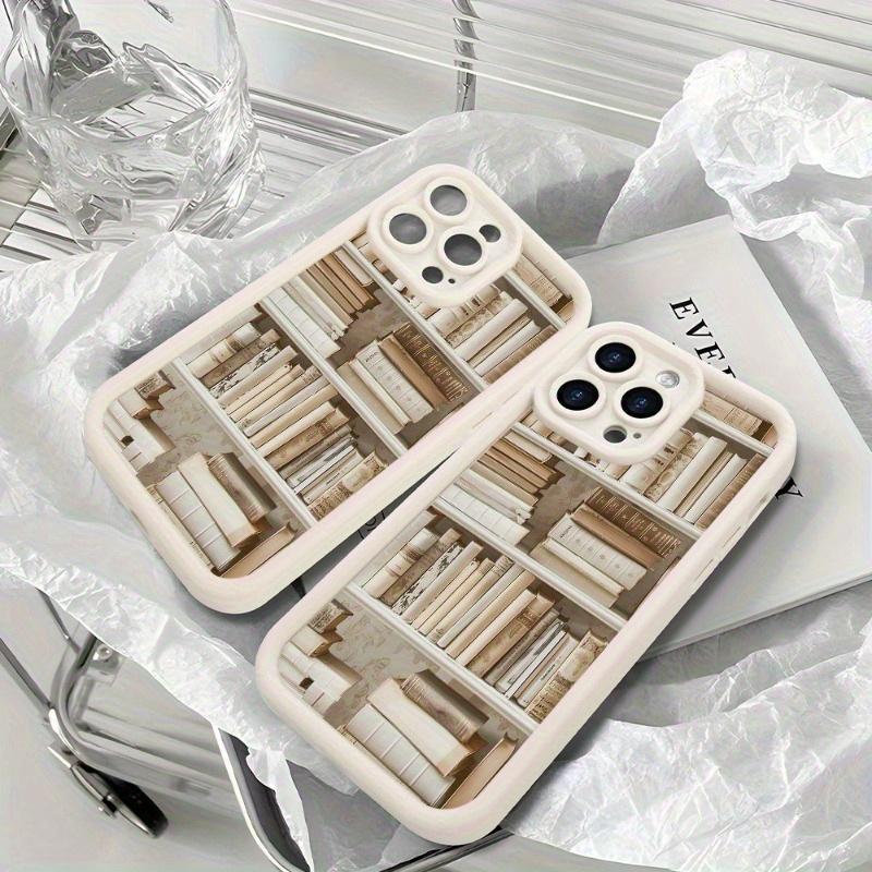 Neat Bookshelf Design Shockproof Phone Case for iPhone 17 E Air Pro ProMax iPhone16 15 14 Plus 13 12 Mini 11 X XS XR – Stylish and Creative Gift Idea for Couples or Friends, Comfortable Touch, High-Quality Protection