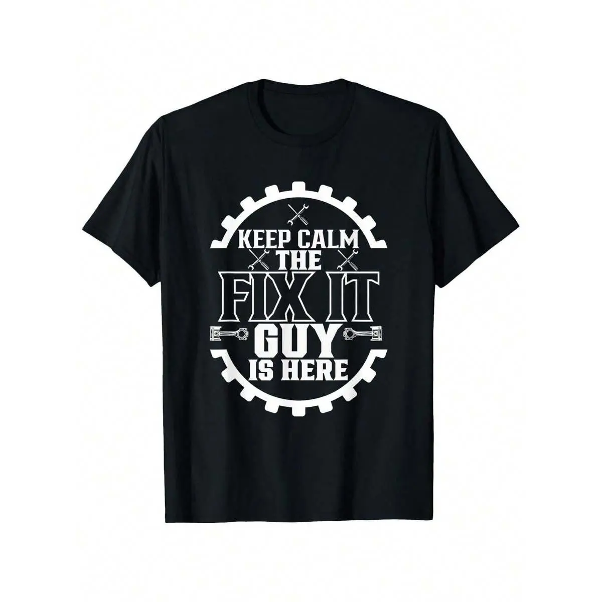 Humorous Handyman T-Shirt For Men - Stay Relaxed, The Repair Expert Has Arrived - Mechanic Tool Design Tee - Sturdy Shirt For Tasks And Home Fixes - Perfect Gift For Construction Workers, Electricians