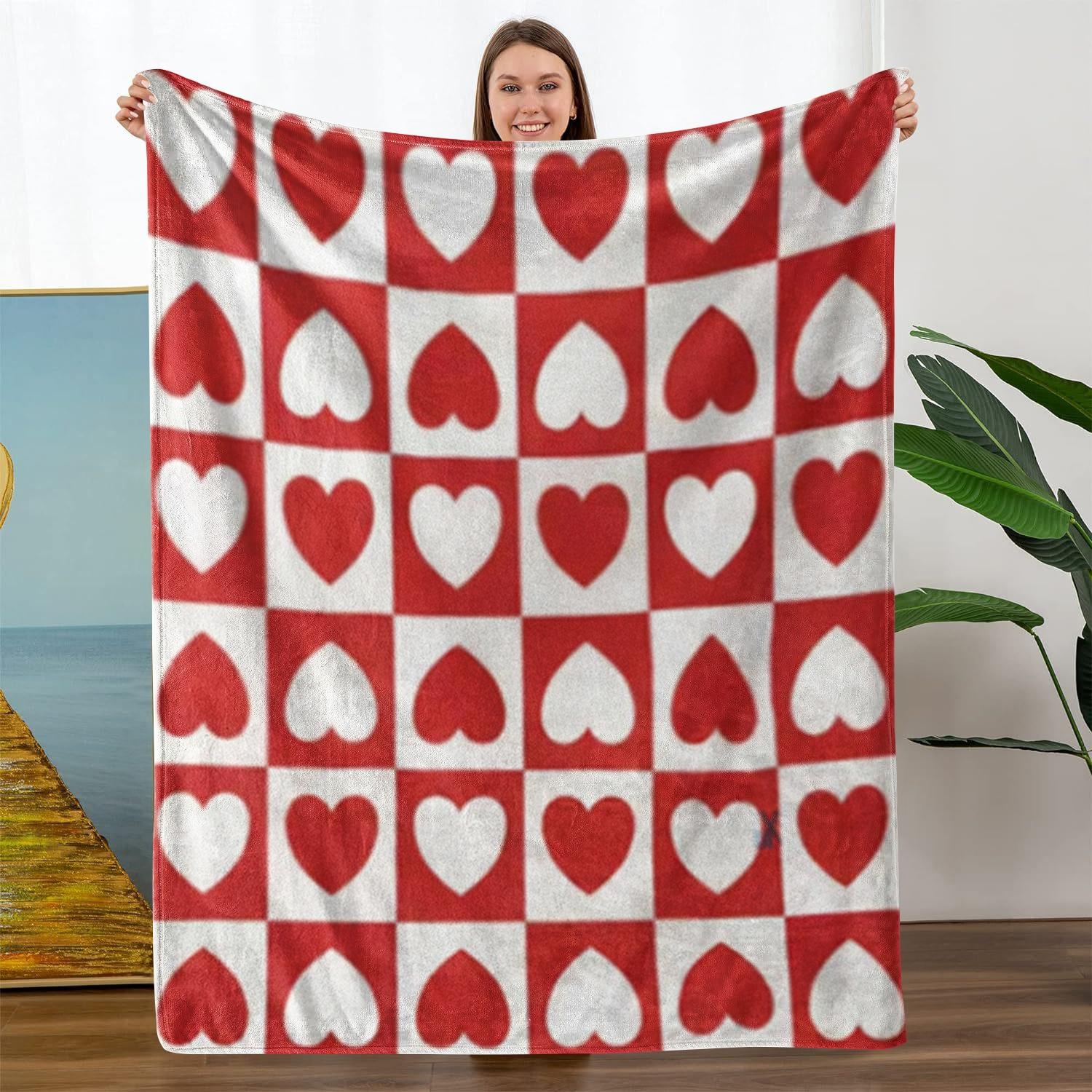 To My Boyfriend Letter Pattern Blanket, Letter Print Blanket, 1 Count Soft Comfortable Throw, Air-Conditioned Room Blanket, Warm Nap Blanket for Home Office, Valentine's Day Gift