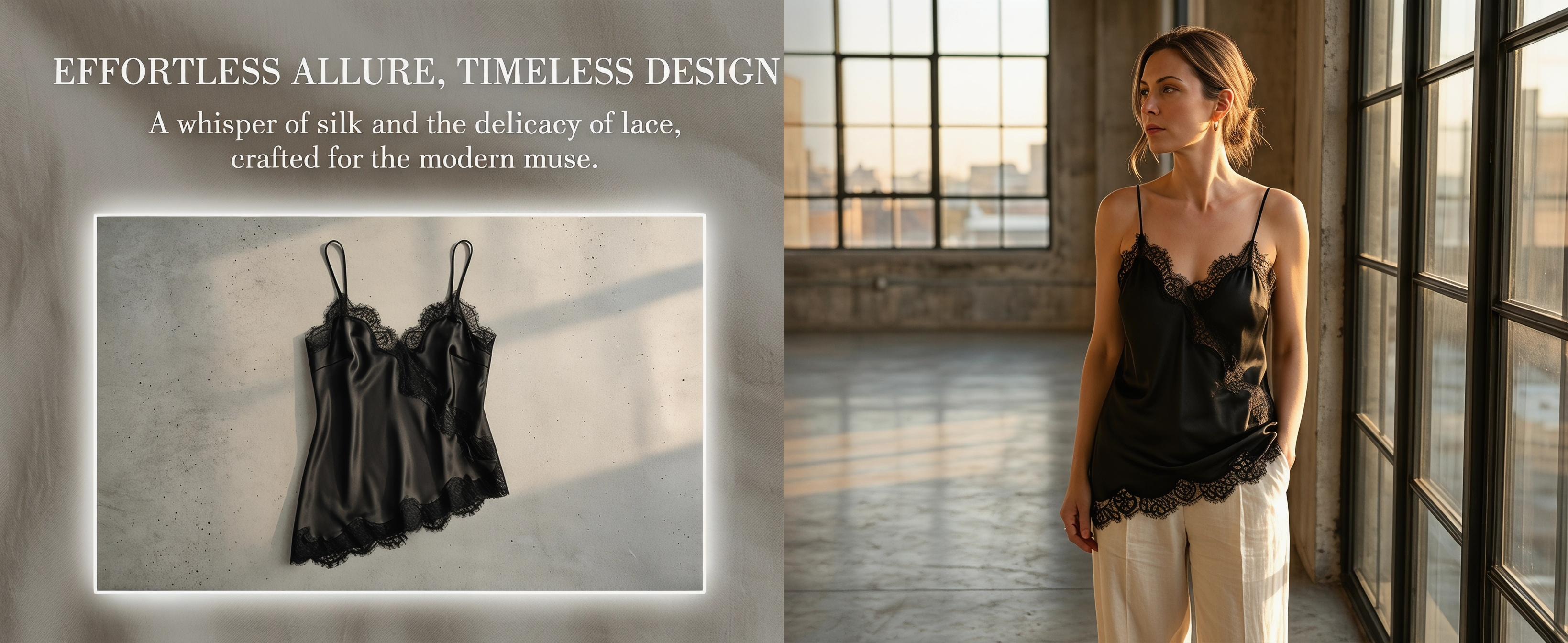 Women's Spring Summer Fashion Casual Soft Comfortable Smooth Silk Lace Cutout Asymmetric Hem Slim Fit Thin Strap Top