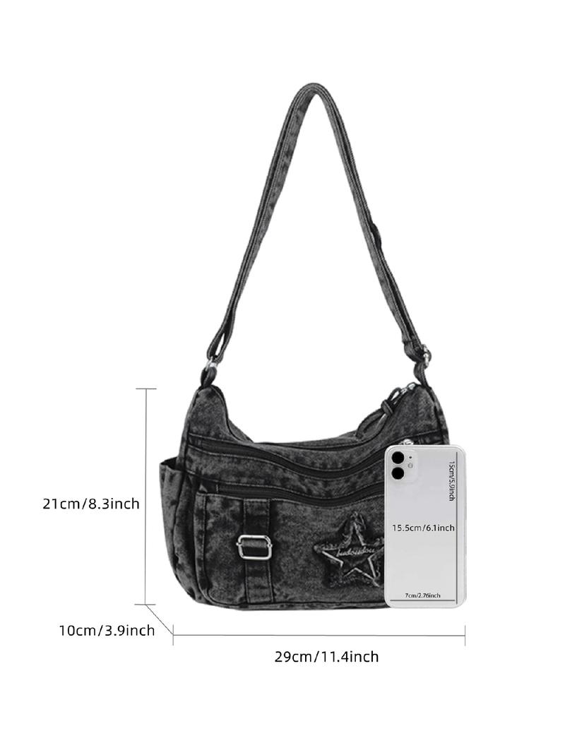 Trendy Fashion Smooth Zipper Multi-Pocket Bag, Shoulder Crossbody Backpack, Elegant Commuter Bag for Daily Use, Office Commute, Stylish Accessory