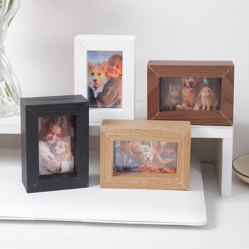 Vintage Style 3 Inch Photo Frame, Mini Decorative Frame for Living Room Bedroom, Holds 2 Photos, Ideal Gift for Birthdays Holidays