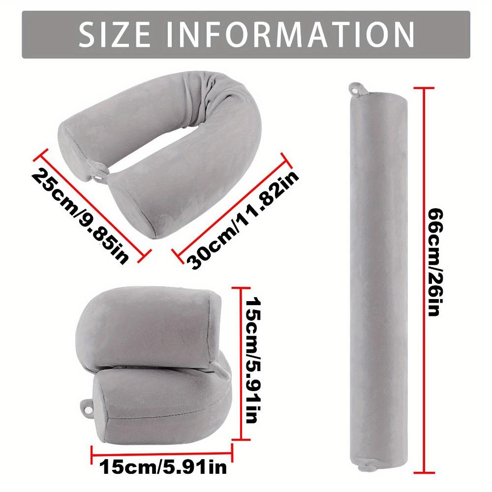 1 adjustable bendable travel pillow - lightweight and flexible neck pillow, ideal for sleeping and travel by car, plane or train