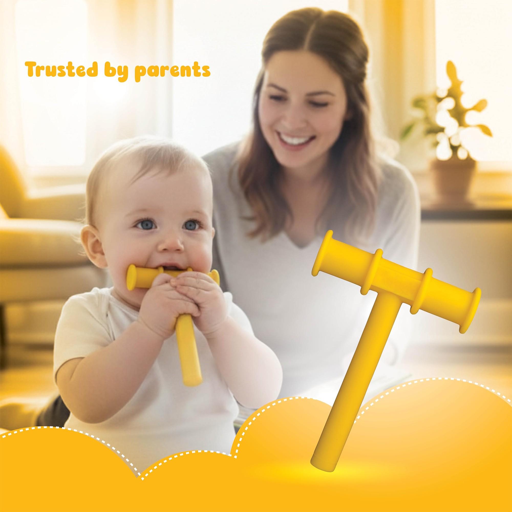 Baby Oral Motor Training T-Type Chew Toy, Speech Development Tool for Autism, Sensory Chewing Toy for Oral Muscle Development