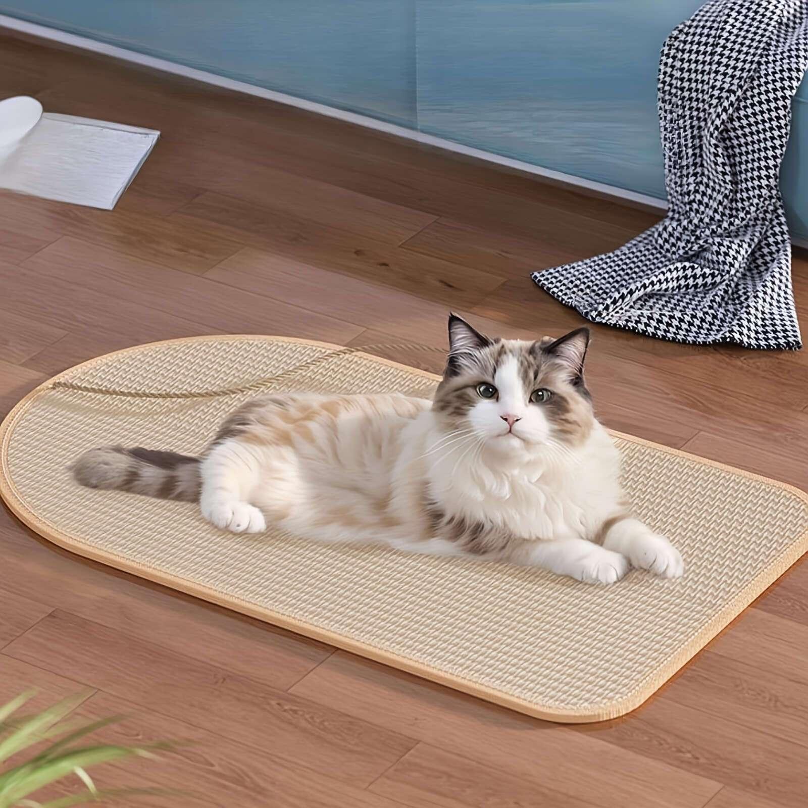 Cat Scratching Pad, 1 Count Wall Mounted Cat Scratcher, Cat Scratching Board, Pet Supplies for Indoor Cat, Cat Furniture, Cat Accessories