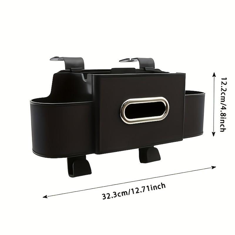 Car Rear Seat Hanging Storage Box, with Tissue Holder & 2 Cup Holders, Compact Interior Organizer, Simple Design, Essential Vehicle Accessory, Car Organization Accessories, Car Organizer Back Seat, Car Organizers and Storage
