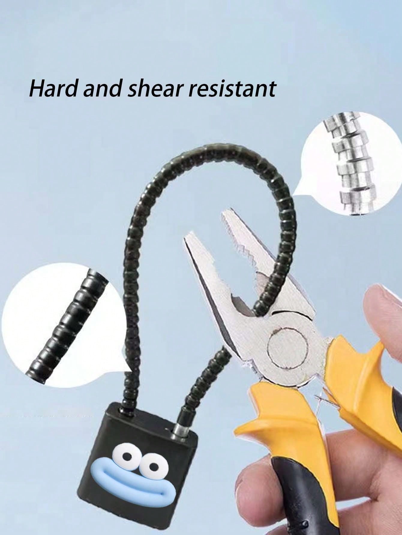 Cute Lips Pattern Cable Stainless Steel Padlock, Mini Anti-Theft Travel Lock for Luggage Backpack Gym Locker Cabinet, Multipurpose Security Lock, Ideal Back to School Travel Birthday Holiday Gift for Students Teachers Friends