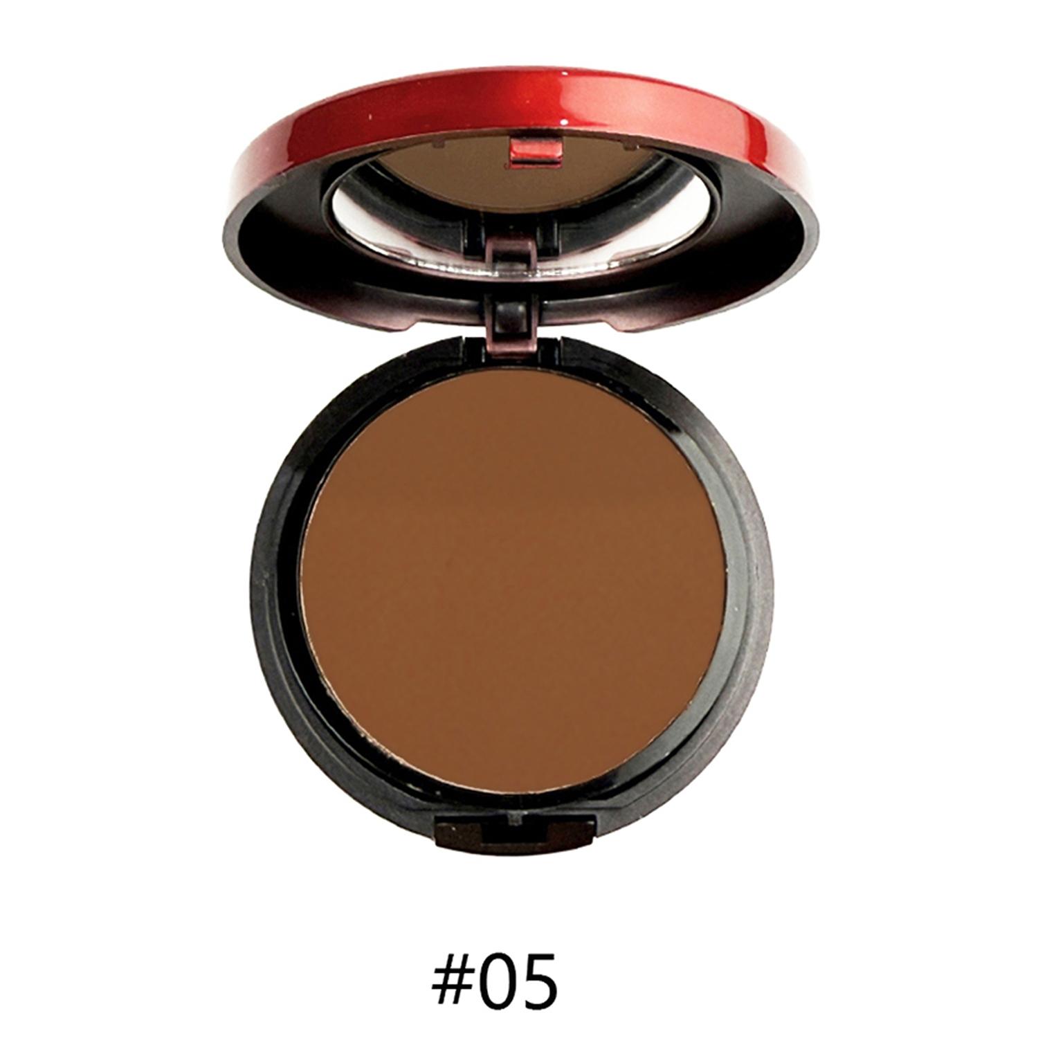 Single Layer Compact with Sponge Applicator, Concealer Contouring All-In-One Step, Natural Long-Lasting Finishing Powder, Face Pressed Powder