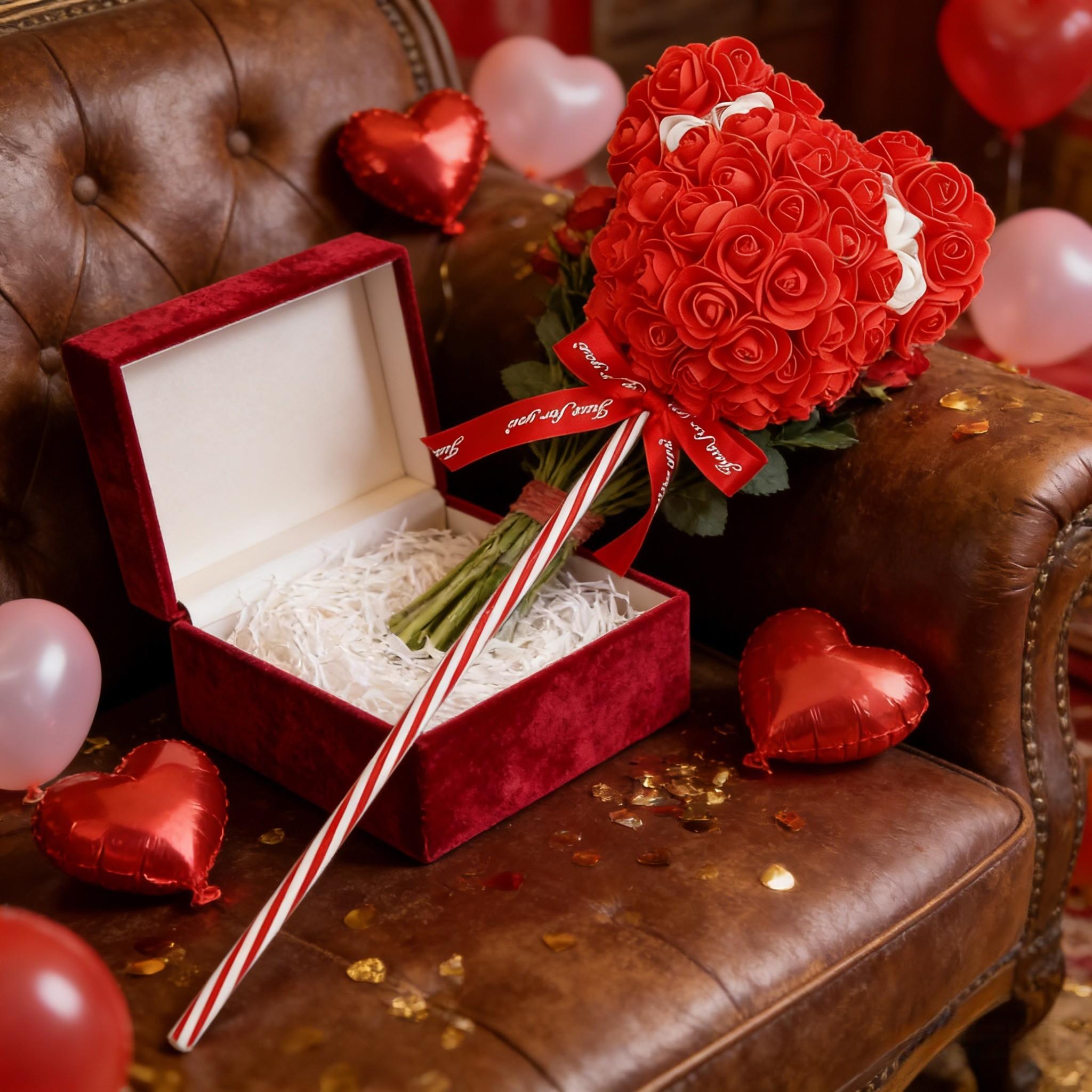 2026 Mother's Day Limited Edition Rose Bear Heart Lollipop, Artificial Eternal Rose, Romantic Gift for Valentine, Birthday, Girlfriend, Wife