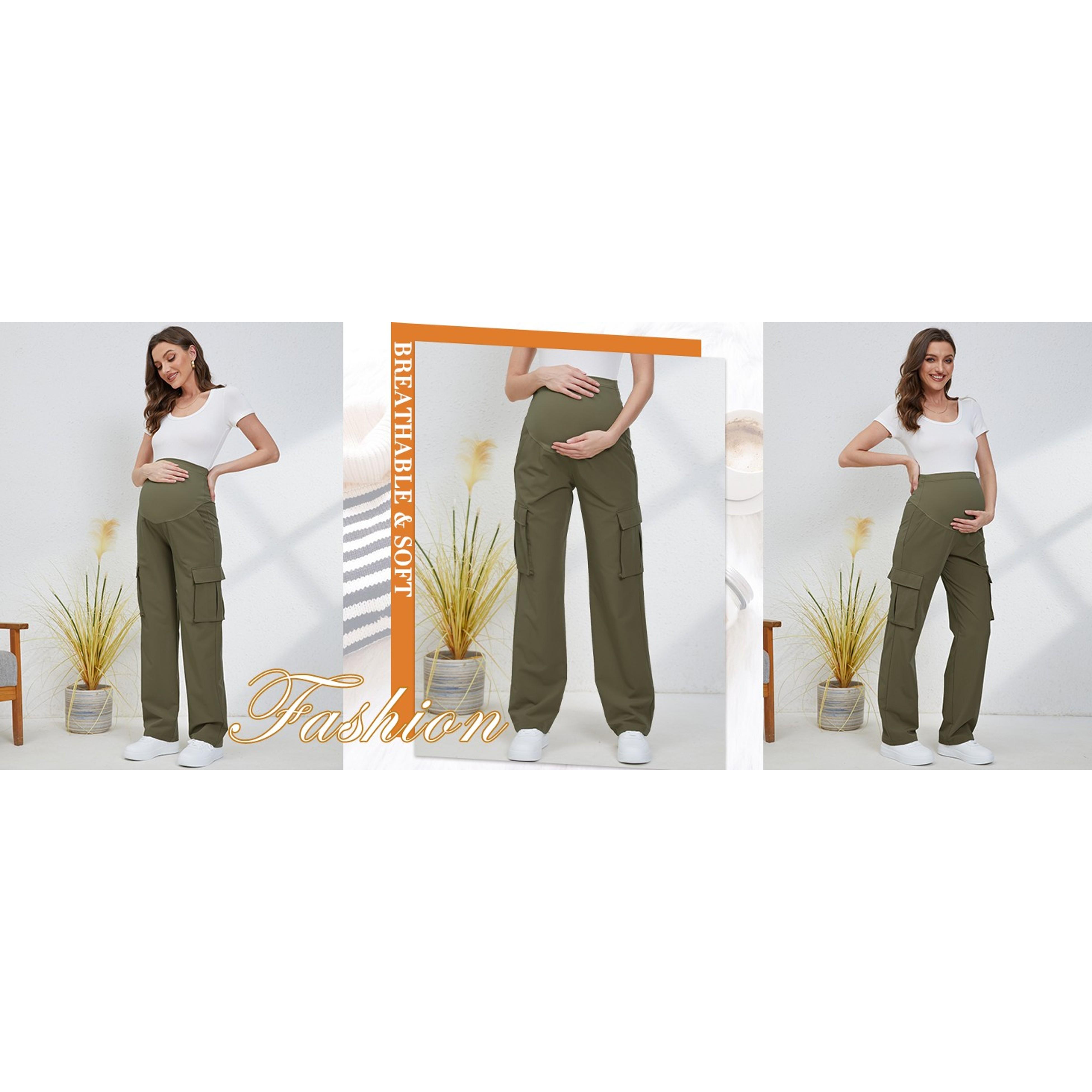 Women's Over-The-Belly Maternity Cargo Scrub Pants, 4-Pocket Pregnancy Clothing, Over Belly Women's Over-The-Belly Maternity Cargo Scrub Pants, 4-Pocket Pregnancy Clothing, Over Belly