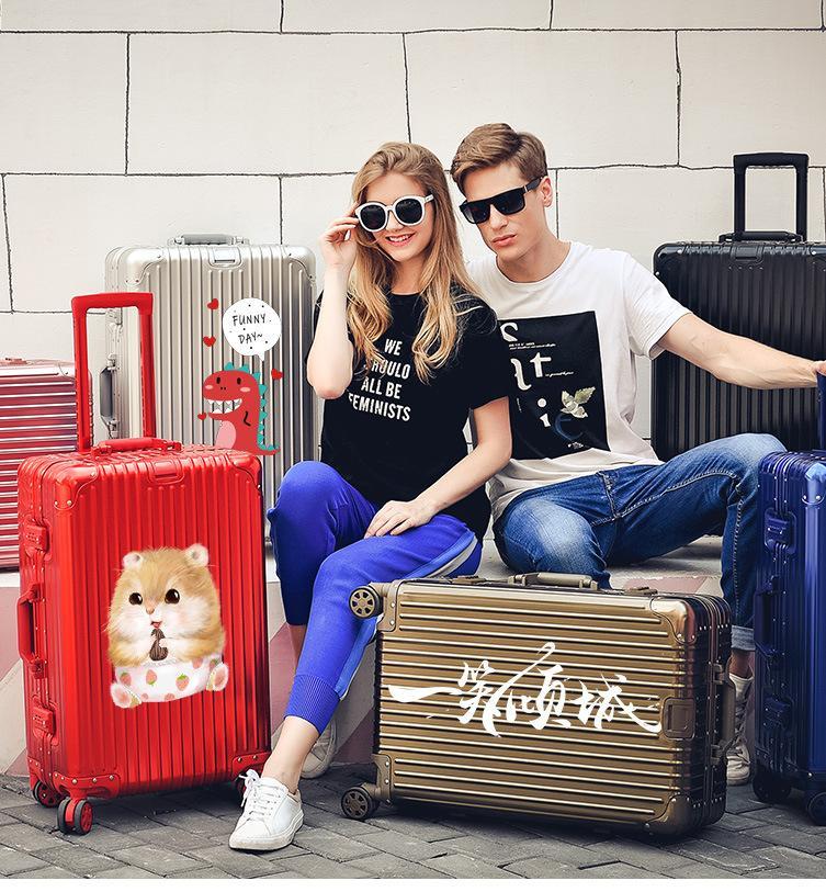 【luxury dupe】Aluminum Magnesium Alloy Suitcase case - Airline Approved Carry-On Trolley Case,Spinner Wheel Hardside Luggage,TSA Lock ,Large Capacity, Waterproof, Durable & Versatile Design Luggage Set Travel Essentials Hard Sided black friday deal