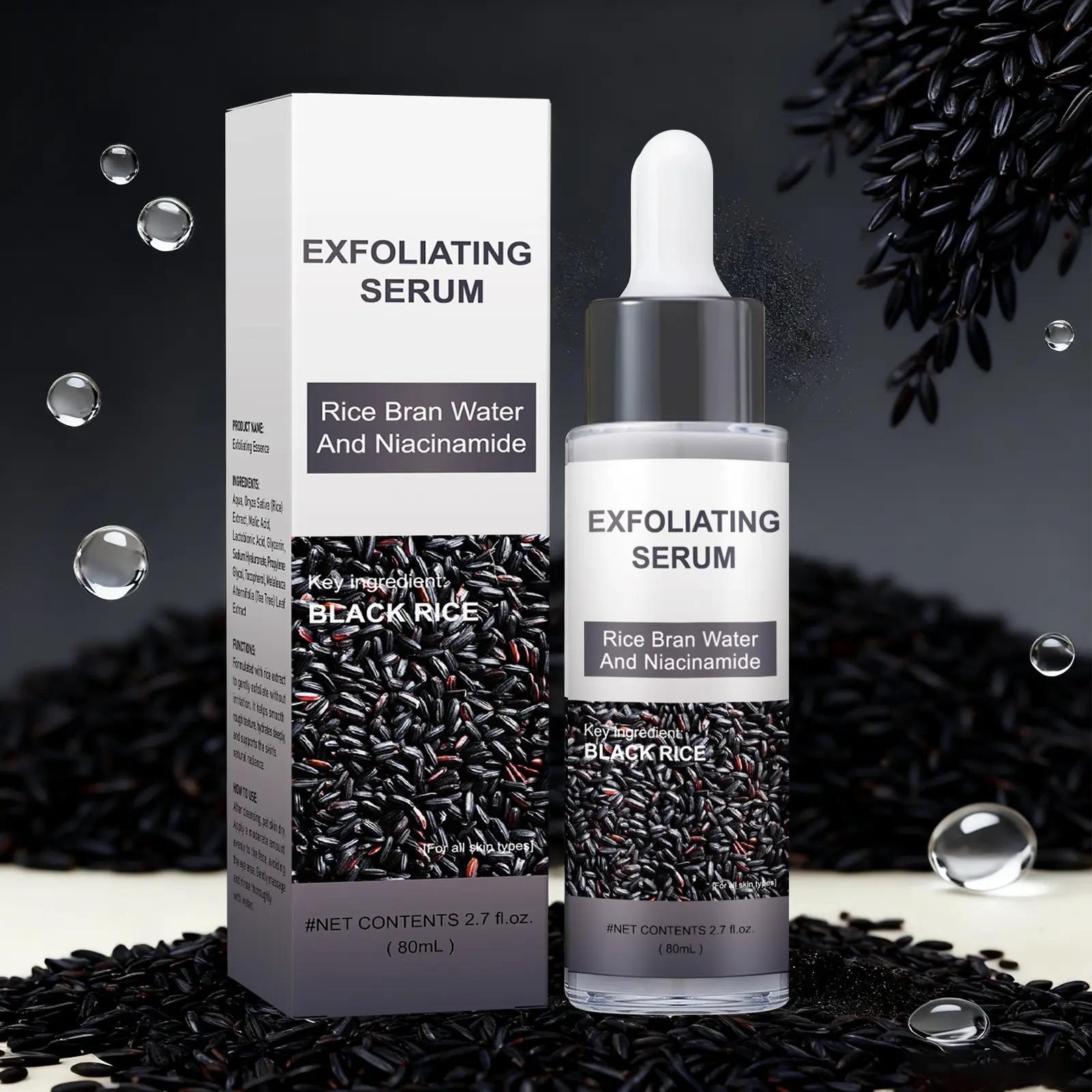 Rice + Rice Gentle Exfoliating Duo, Face and Body Scrub with Brightening, Exfoliating and Moisturizing Serum, Suitable for All Skin Types