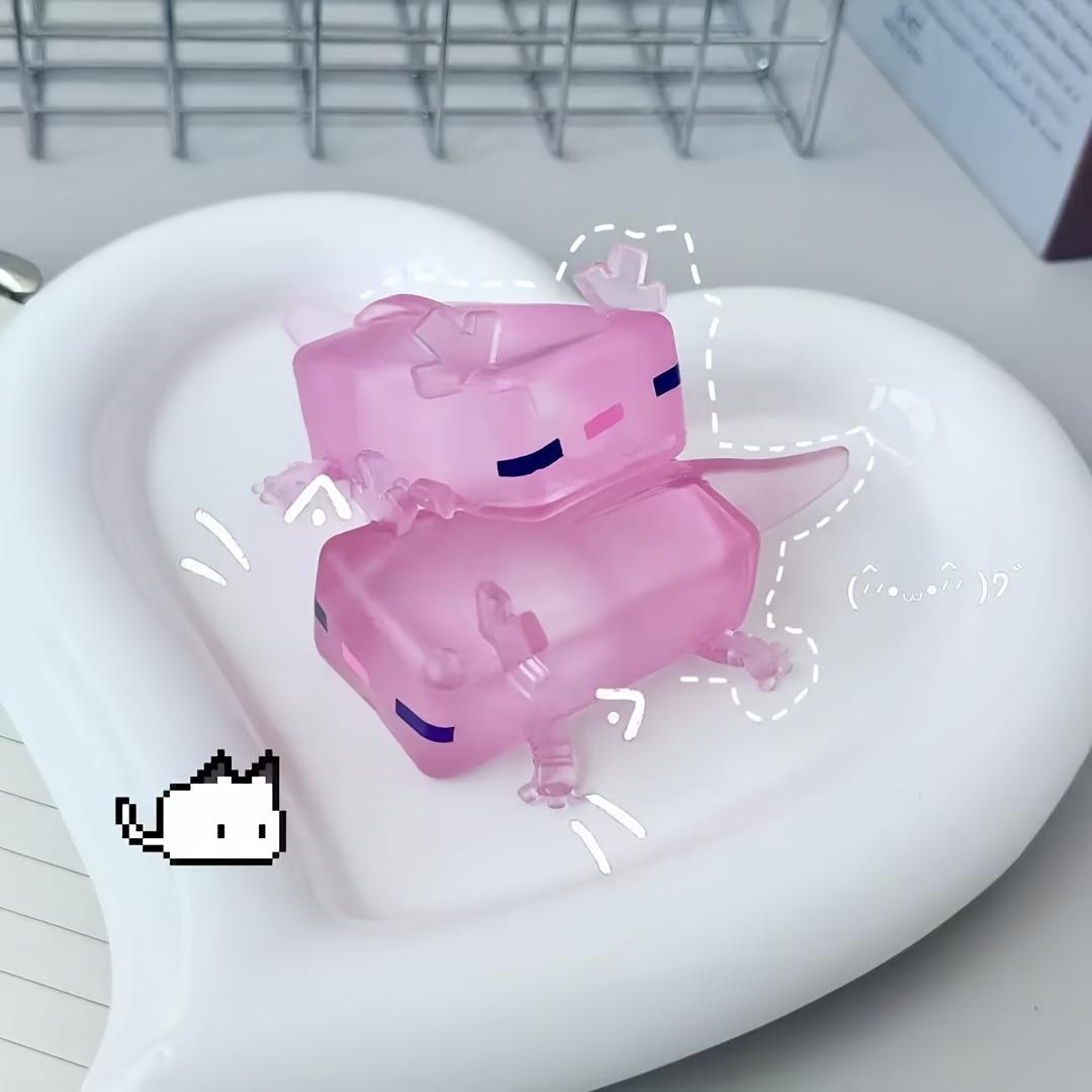 1pcs/2pcs American Axolotl Pinching Music Salamander Pinching Cute Salamander Squeezing Toy, Soft Kawaii Pinching Music Toy-soft and Squeezable, Popular Party Gift Supplies, Kawaii Squishies