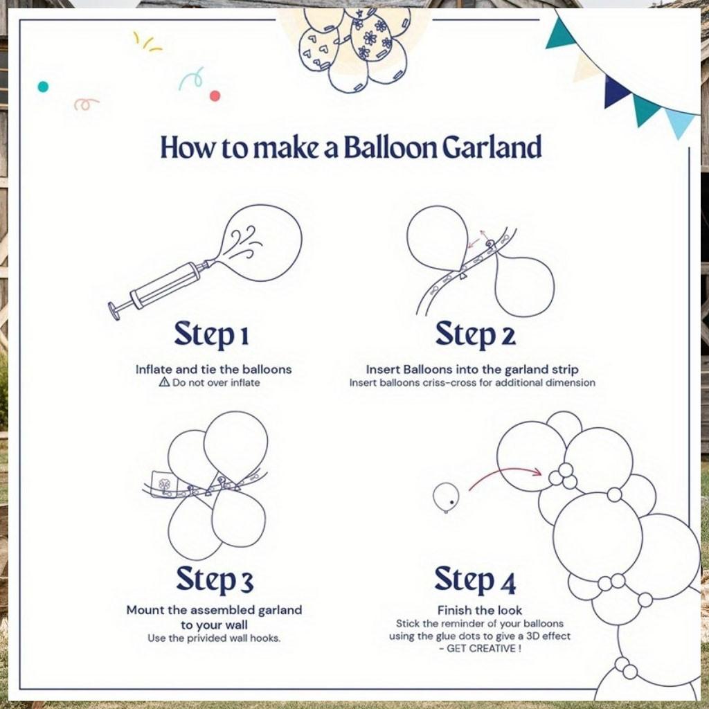 Western Cowboy Farm Theme Balloon Arch Set, 142 Pieces, Latex Balloons, Cow Hat, Horse Balloons, Party Decorations