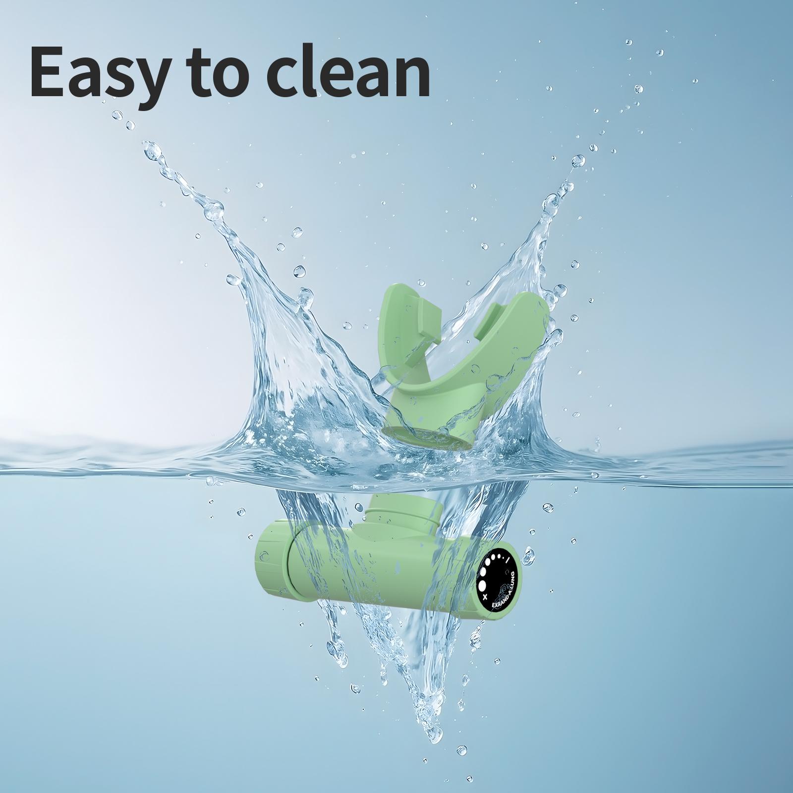 Breathing Lung Function Trainer Portable Respiratory Device, Home Training Equipment, Adjustable Resistance for Home Fitness, Lightweight and Compact