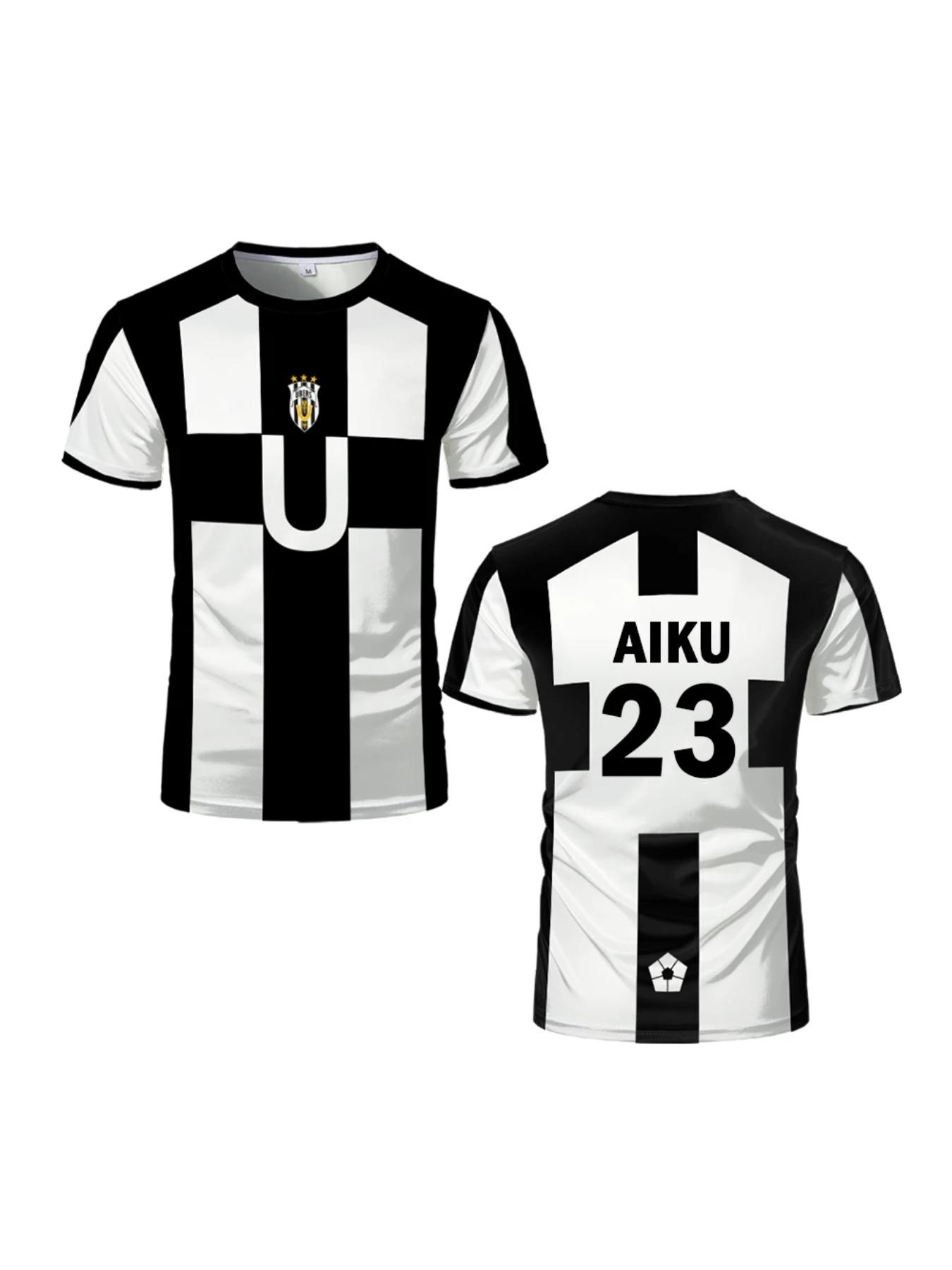 Football-themed anime style Ubers Blue Lock full-print T-shirt BAROU men's T-shirt