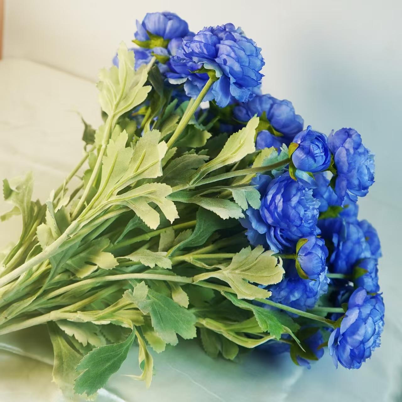 Molilito Peony Bouquet — 20 Stems (≈60 Heads), 50 cm, Bendable Stems for Wedding & Home Décor (Vase Not Included)