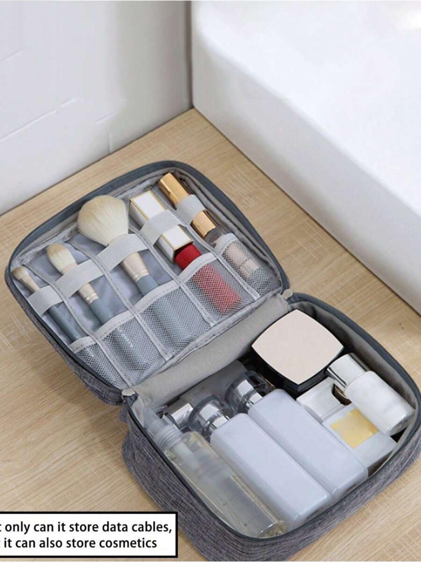 Electronics Storage Travel Bag, Waterproof Cable Organizer, Portable Tech Accessories Case, Laptop Phone Holder, Gift for Travel Office, Travel Gadgets
