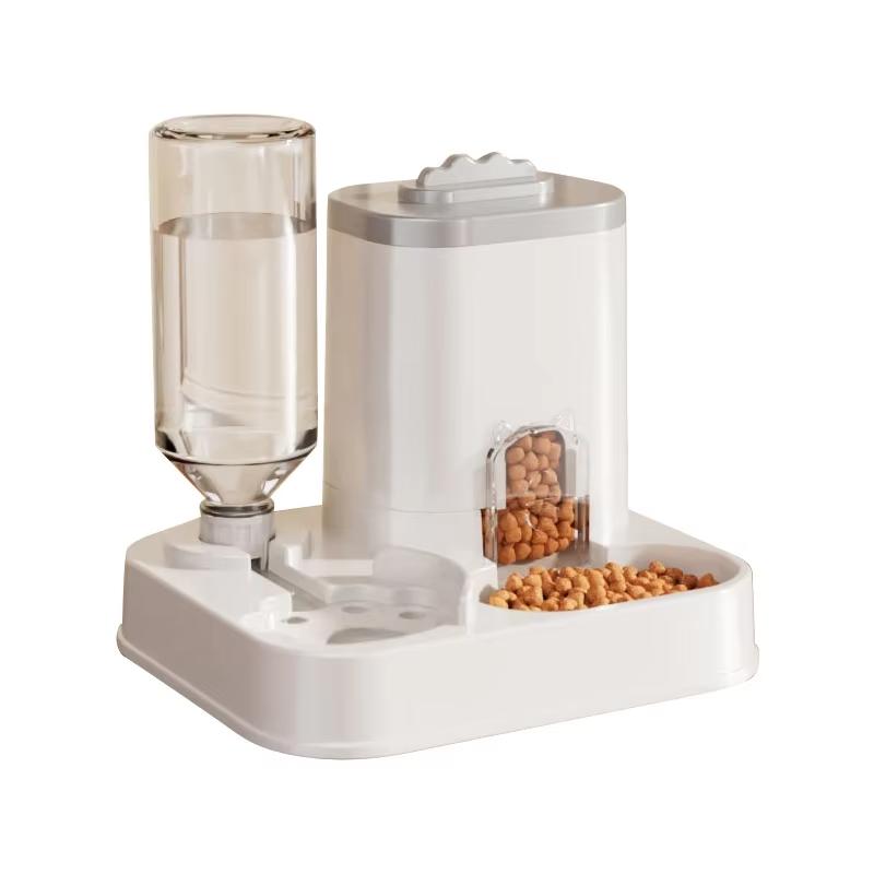 Automatic Pet Feeder and Water Dispenser Combo, Large Capacity Food and Water Feeder for Dogs and Cats, Easy to Use Pet Supplies