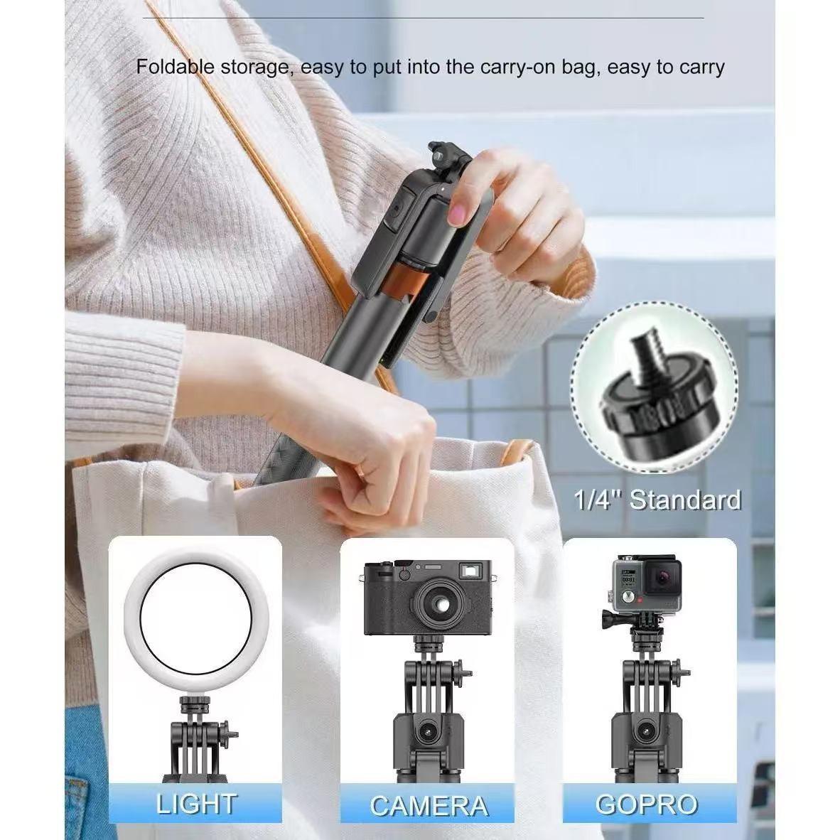 360° Rotatable Selfie Stick Tripod, 70.9 Inch Rechargeable Smart Face Tracking with Dual Lights, Auto Face Tracking Phone Stand for Vlog Live Streaming, Selfie Accessories, Rotating Stand