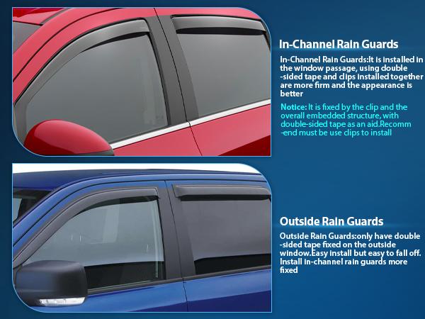 Nilight in-Channel Rain Guards for Frontier Crew Cab 2022 2023 2024 2025, Vent Window Visors, Original Window Deflectors-4PCS Car Truck Vehicle Replacement dealsforyoudays