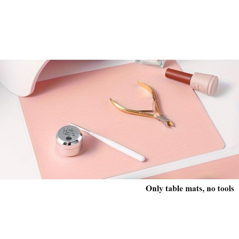 Professional foldable nail table mat - suitable for nail art, suitable for all nail tables, easy to clean and store, nail technique accessories, salon table mat, nail care accessories